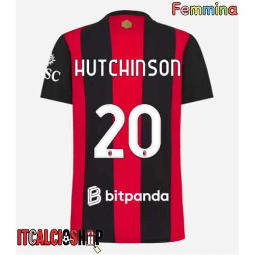 AC Milan Omari Hutchinson #20 Prima Maglia Femmina 2026-27 Manica Corta